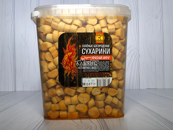 Сухарики с красной икрой в Абакане