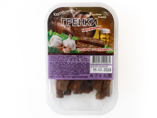 Фрайчизы со вкусом Мексиканские пряности (100 гр.): Сурские гренки Чеснок с зеленью (100 гр)