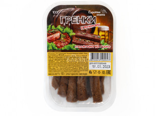 Мясо свинины по-кавказски: Сурские гренки Телятина на гриле (100 гр)