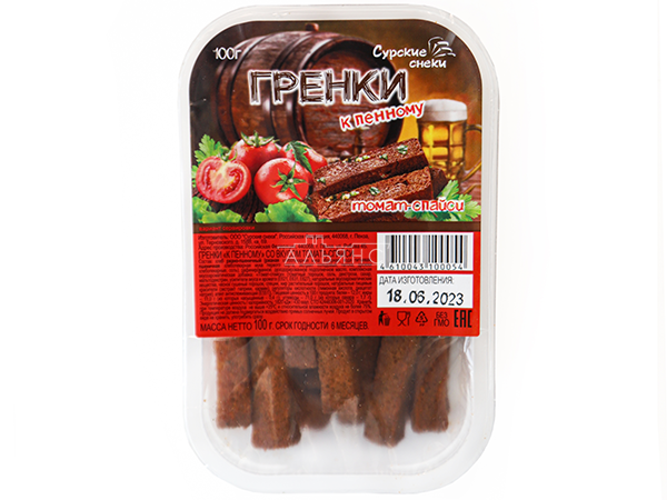 Сурские гренки Томат спайси (100 гр) в Абакане