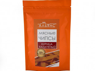 Гренки: Мясо (АЛЬЯНС) вяленое курица с халапеньо (50 гр)