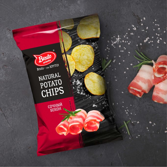 Картофель «Бруто» со вкусом бекона 130 гр. в Абакане