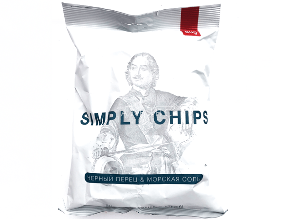Картофельные чипсы "Simple chips" Морская соль и черный перец 80 гр. в Абакане